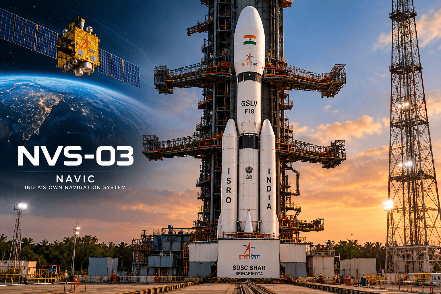 GSLV F18 Launch at Sriharikota
