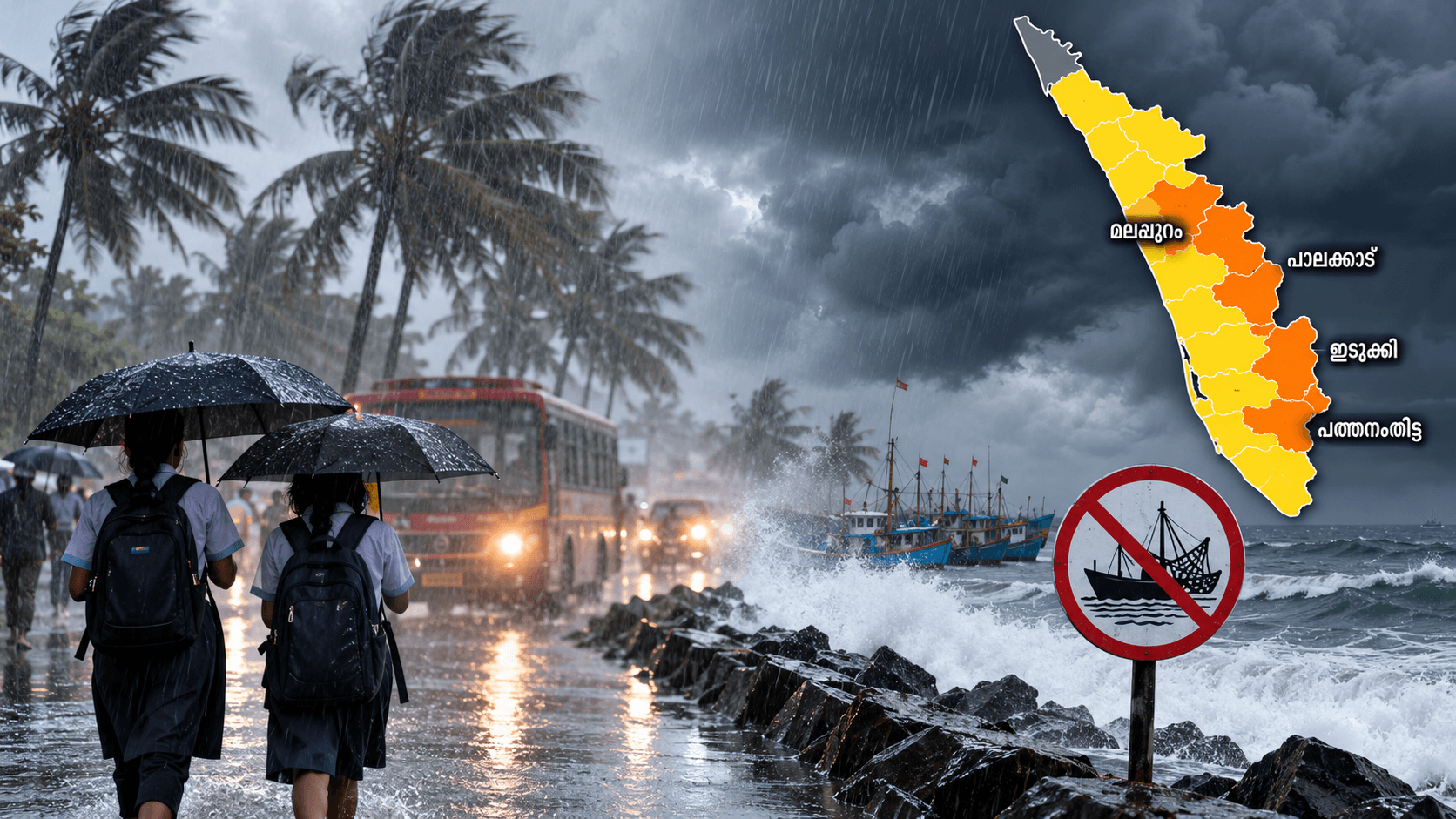 Kerala Monsoon Storm Warning