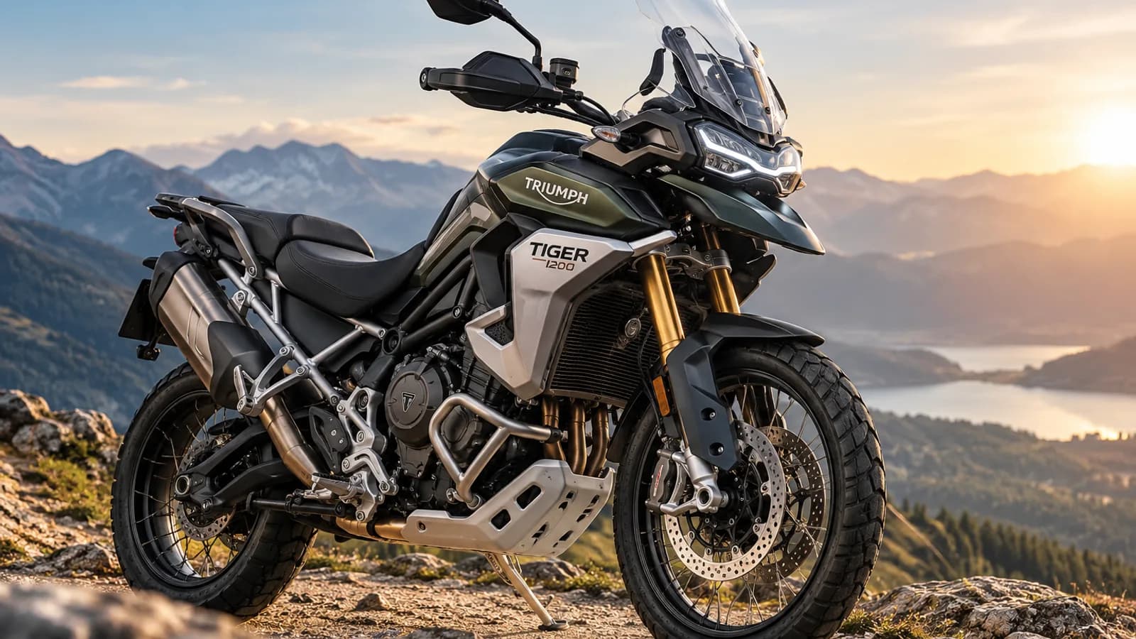 Triumph Tiger 1200 at Golden Hour